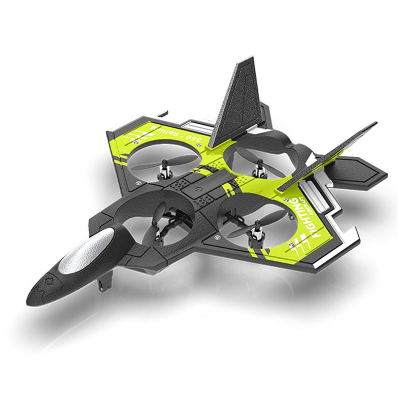 S98 Rc Foam Stunt Aircraft Toy Led Light Remote Control Fixed Height Four-Axis Combat Drone Anti Collision Fighter Kids Toys Boy