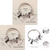 Stainless Steel Cat Bowknot Star Charm Bracelet For Fashion Casual Wear