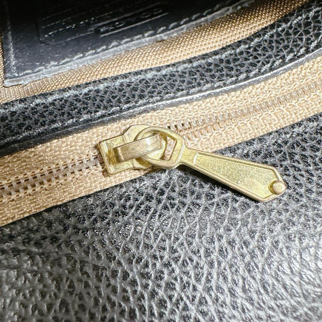 COACH Leather 3176 Handbag leather black Women 3176 Used