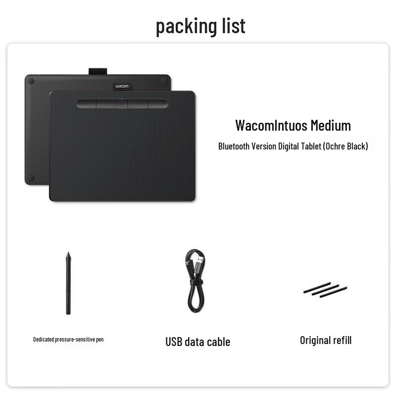 Wacom Intuos CTL-6100WL Wireless Bluetooth Digital Drawing Tablet