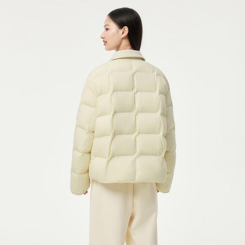 Tambor Women's Lightweight Short Down Shirt Jacket with Lapel Collar