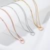 Vintage Stacked Circle Double-Layer Necklace Female Sweet Cool Wind Stacked Collar 18K Gold Titanium Steel Necklace