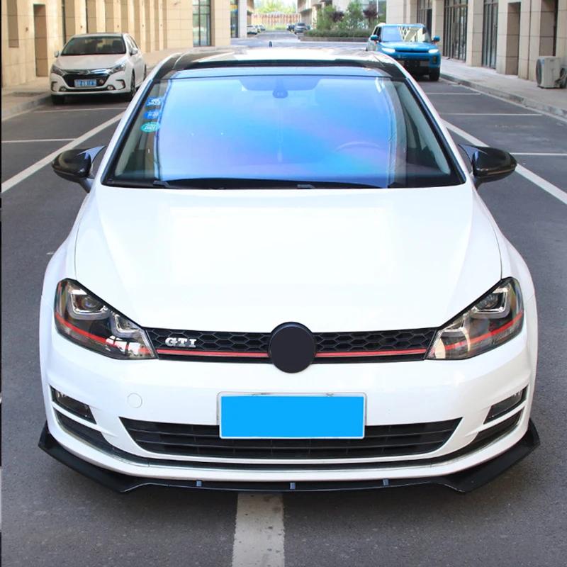 For Volkswagen Golf 7 MK7.5 GTI R Rline 2012-2019 Maxton Style Car Front Bumper Lip Spoiler Splitter Protector Cover Body Kits