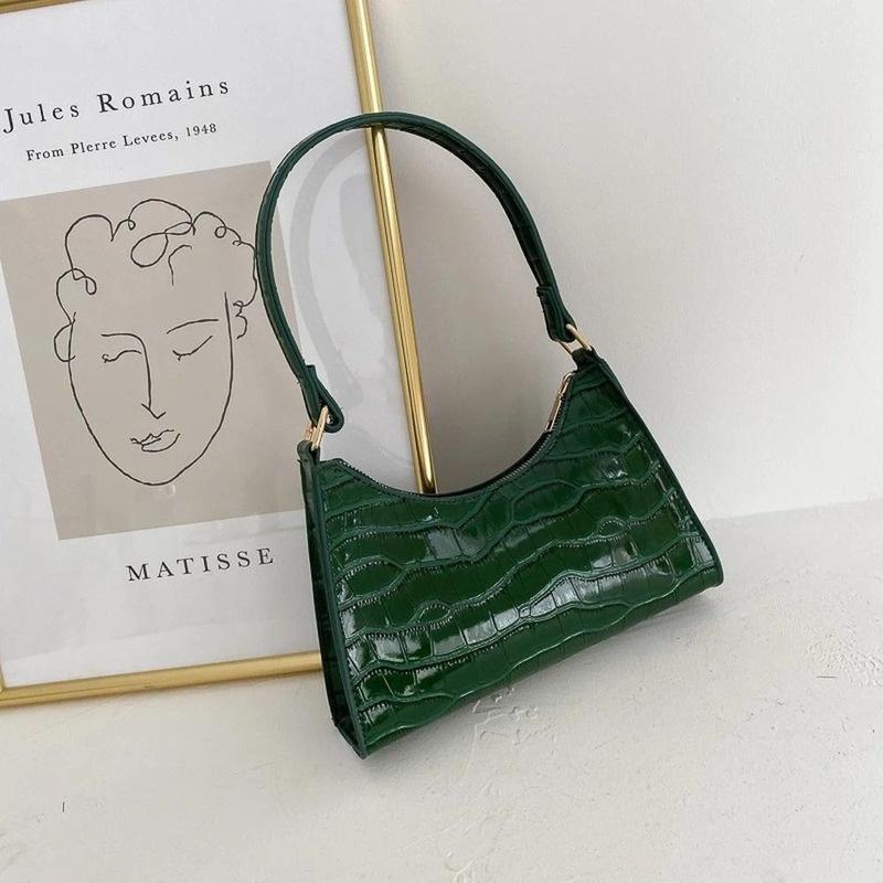 Einkaufstasche Retro Casual Damen Totes Schultertaschen Damen Leder Einfarbig Kette Handtasche für Frauen