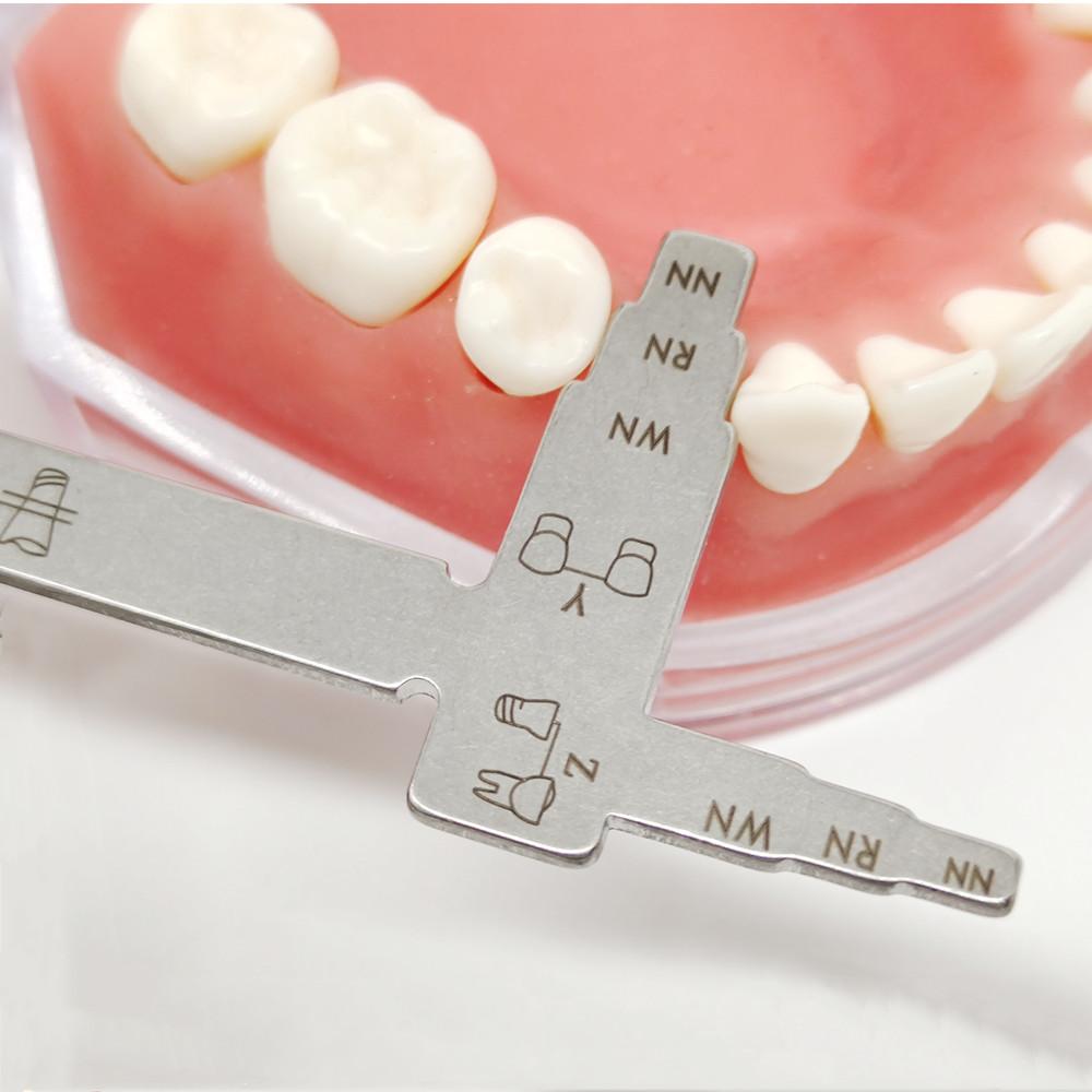 Dental Implant Measuring Ruler for Interdental Distance Implant Locating Cliper T Shape Measuring Gauge