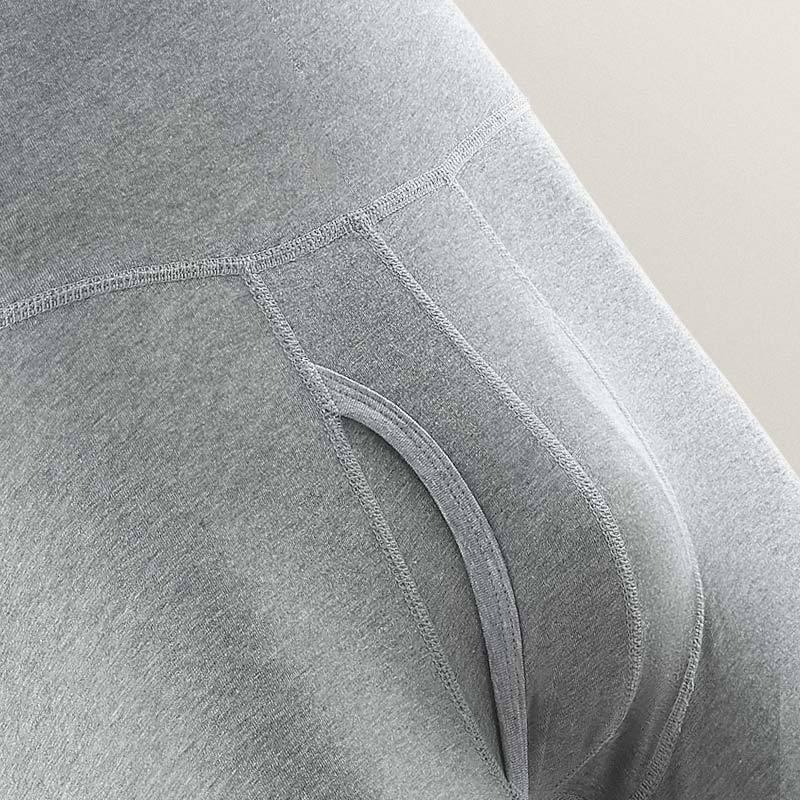 Pánské bavlněné dlouhé boxerky s vysokým pasem proti oděru - Plus size pro sport a teplo