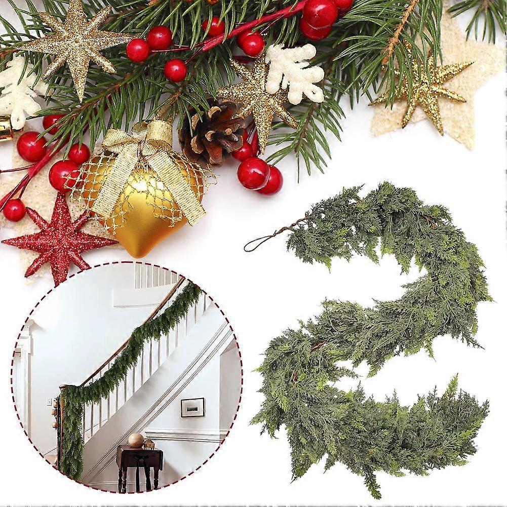 Festival Simulation Pine Needle Cypress Leaf Wire Rattan Door Hanging Wall
