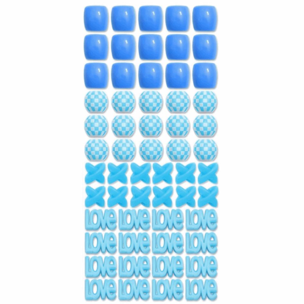 Love Heart Colorful Hair Beads Kits DIY Painless Braiding Beads Acrylic Dreadlock Beads  Festival Style 11