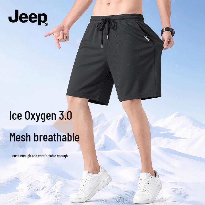 JEEP Men s Quick-Dry Mesh Athletic Shorts L