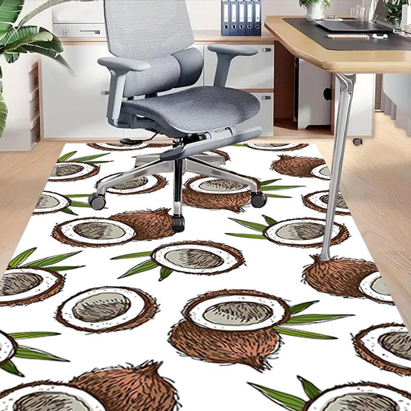 1PC Coconut Pattern Extra Large Non Slip Floor carpet, Office, family, Studio   Large Area Rug Indoor Rugs, Bold Statement Piece