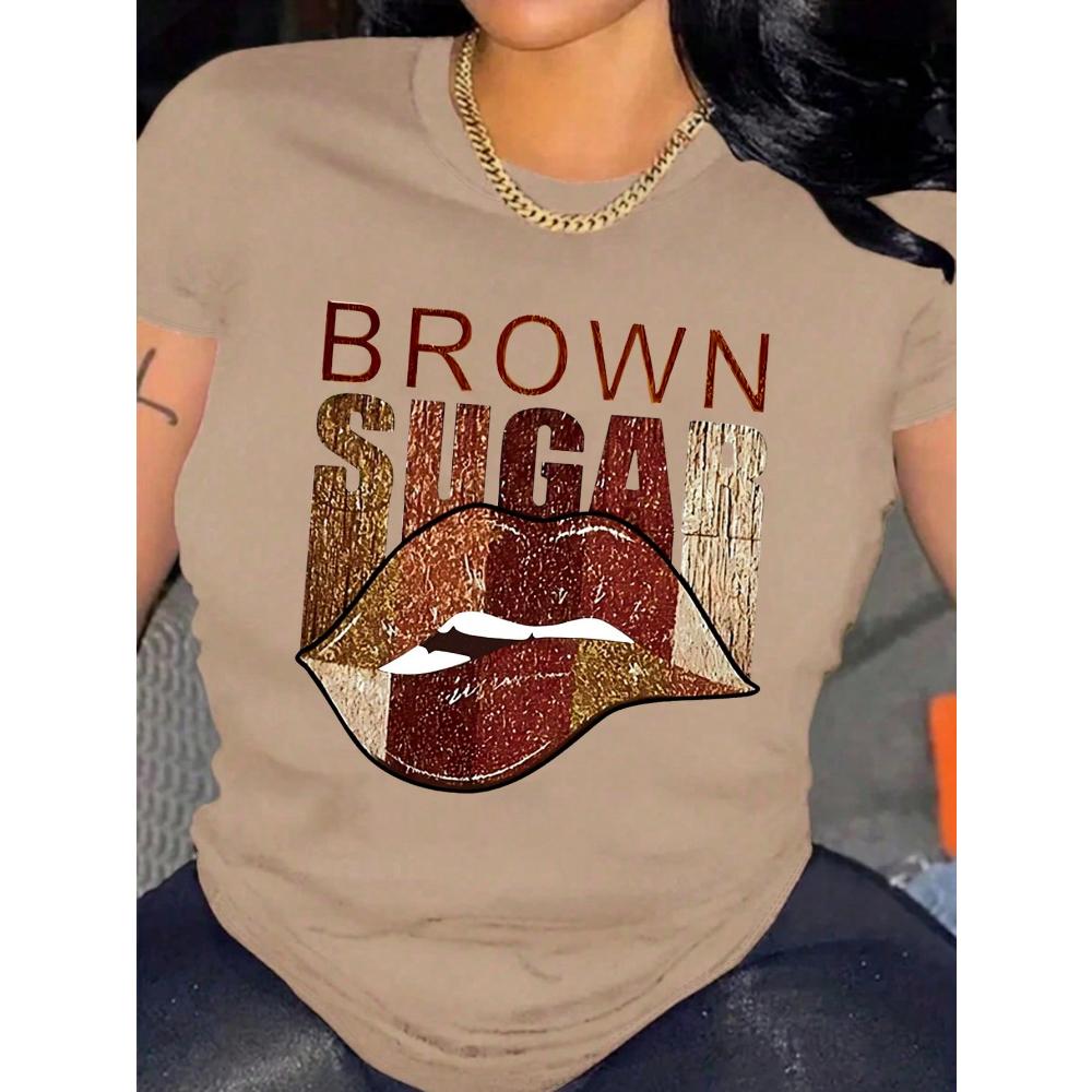 

Slayr Round Neck Short Sleeve T-Shirt With Letter Print And Color Blocking For Summer S