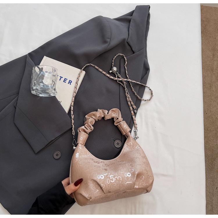 Women's bag 2025 new shoulder messenger dumpling bag Internet celebrity Korean version handbag foreign style high sense messenger bag