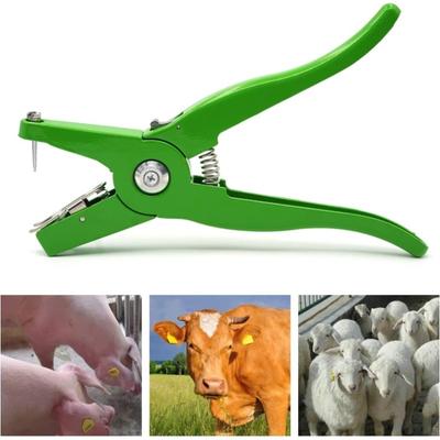 Aluminum Alloy Multi Ear Tag Pliers Applicator Puncher Tagger For Livestock Sheep Pig Hog Cattle Cow