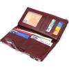 Beautiful Female Cats Made of Genuine Grained Leather CANPELLINI Wallet 21636 Burgundy