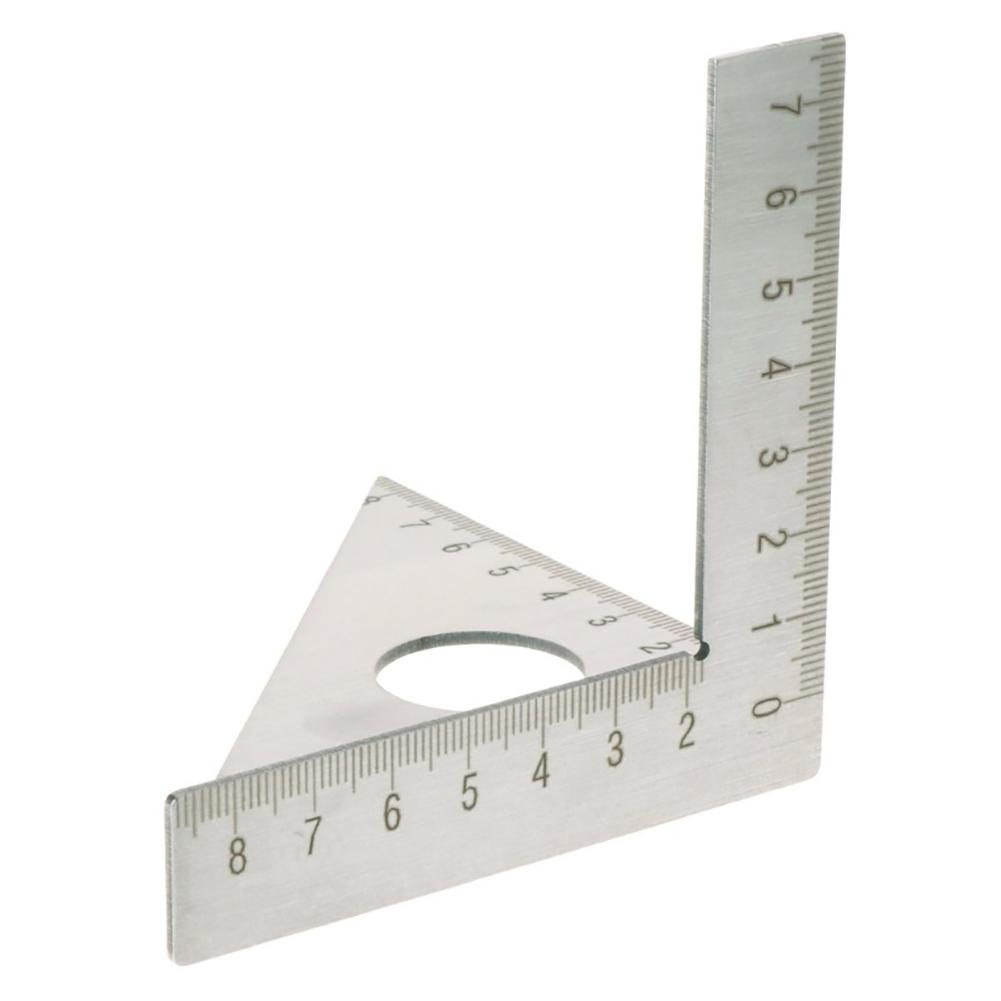 Woodworking Ruler Layout Miter Stainless Steel Triangle Rafter 45 Degree 90 Degree Metric Gauge