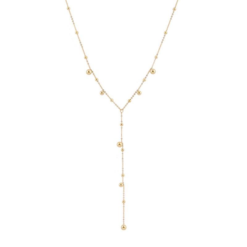 Collana con Ciondolo Lungo in Acciaio Inossidabile da Donna Nicchia Personalità Semplice Gioielli da Festa Ingrosso