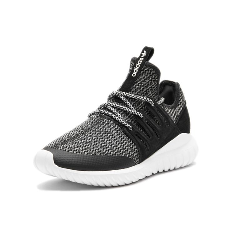 Adidas Originals Tubular Fabric Round Toe Lace-Up Shock Absorbing Non-Slip Wear-Resistant Breathable Lightweight Low-Top Lifestyle Casual Shoes BA7718