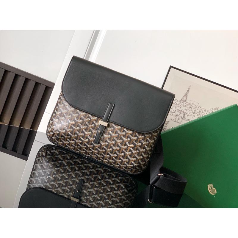 Bolsa Mensageiro Transversal Pied de Poule - Unissex em Cinza, Preto, Azul Marinho