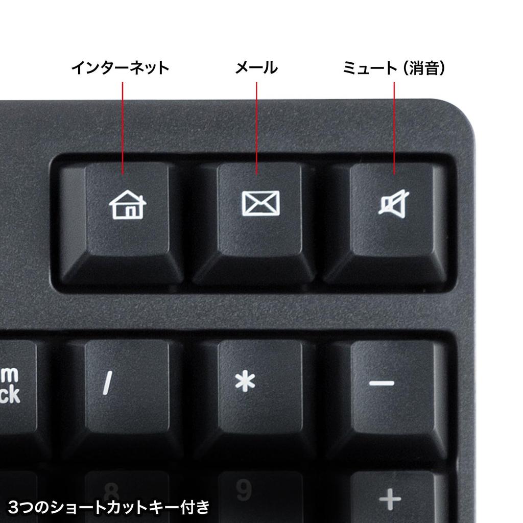 Sanwa Supply Wireless Keyboard with Silent Mouse 2.4GHz (Type-C Connection) SKB-WL40CSETBK