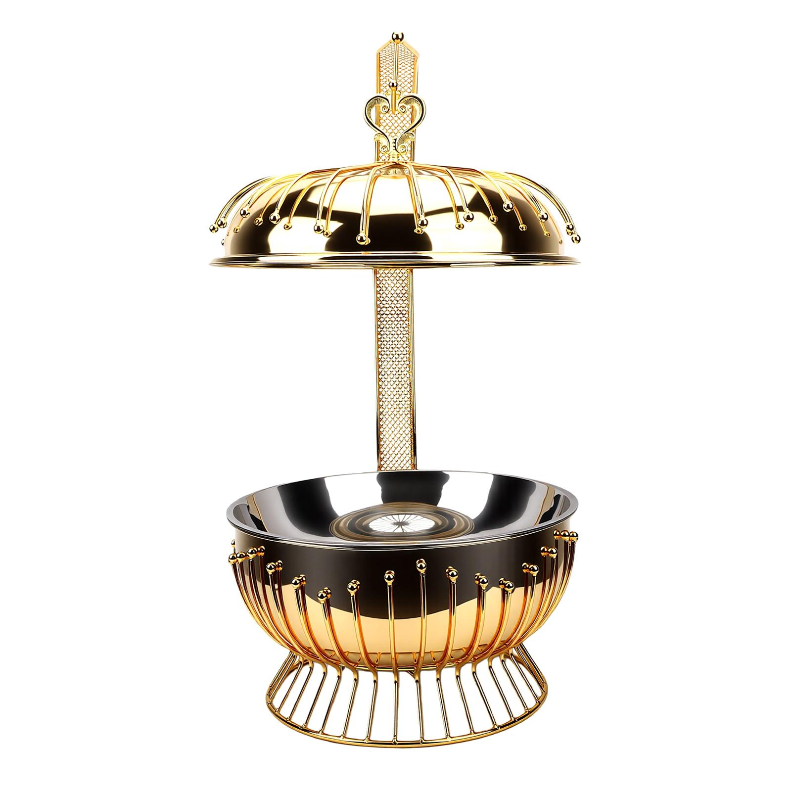Hanging Lid Dining Stove 8L Large Capacity Multifunctional Stainless Steel Chafing Dish with Hanging Cover for Buffet L