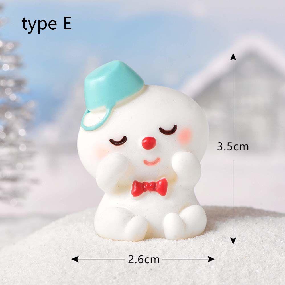 Model Miniature Dairy Sheep Little Statue Christmas Tree Figurines Micro Landscape Santa Claus