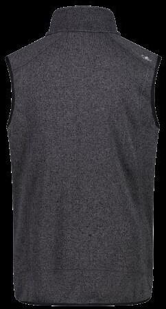 CMP Men's Knitted Vest (3H60947N) Black/glacier