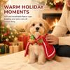 Soft Winter Cat Cloak Lightweight Christmas Pet Costume Fashion Dog Cosplay Costume  Holiday