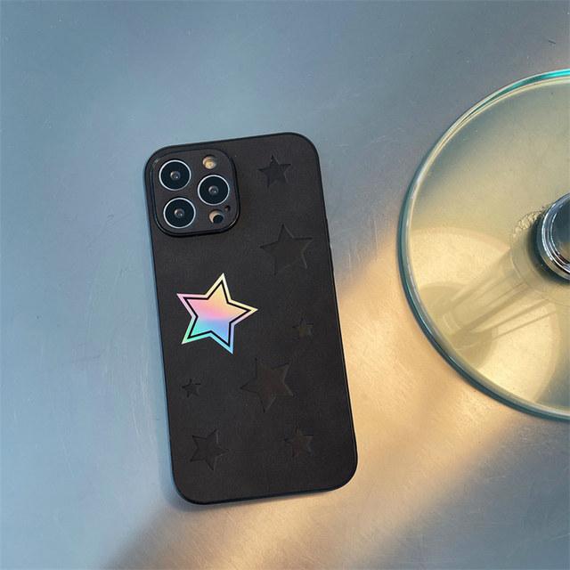Ins Laser Astronaut Sterne Schmetterling Matte Leder Telefon Fall Für Iphone 14 13 12 11 Pro Max 14plus 14pro Stoßfest stoßstange Abdeckung