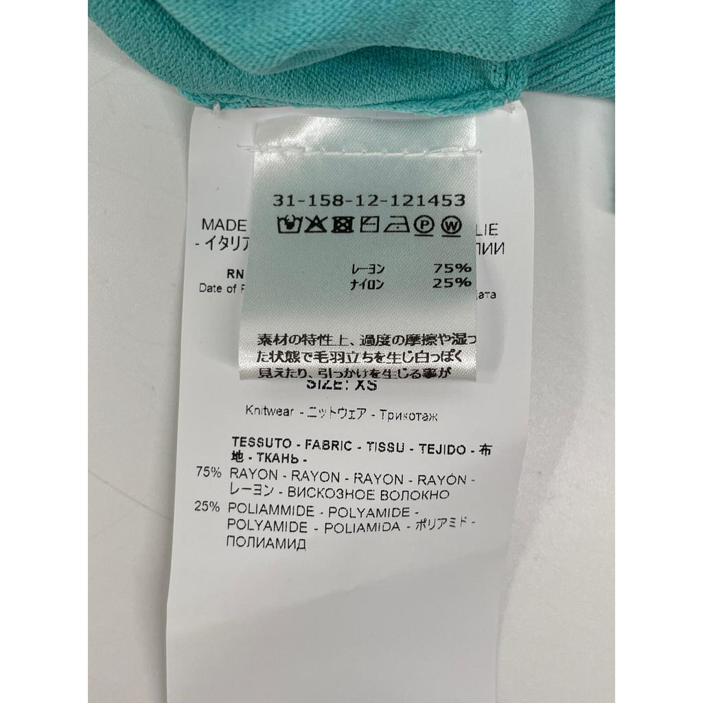 Rochas 23Stainless Steel Light Blue ROPW75051A Rayon Blend Cardigan Tops XS Light blueUsed