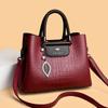 תיקי יוקרה עור רך תיקי נשים מעצב 3 שכבות כתף Crossbody Sac נשים קיבולת גדולה קניות תיק שליחים