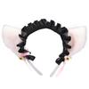 Cat Ears Bell Headband - Cosplay Catwoman Hair Accessory for Christmas & Halloween