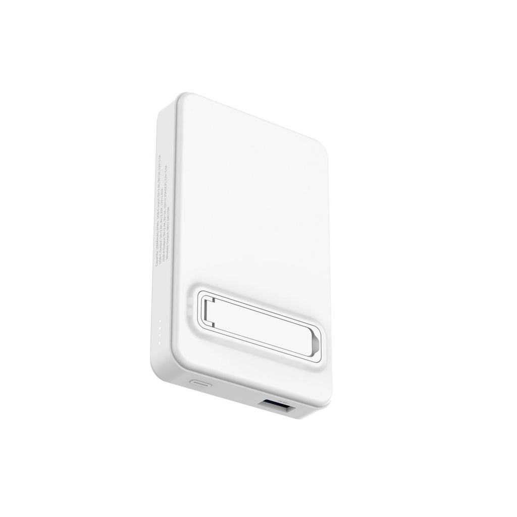 Powerbank Wozinsky Wlwp-10Ka0Y3Ws 22,5W Pd Qi2 10000 Mah, Z Podstawką, 1X Usb-A, 1X Usb-C - Biały