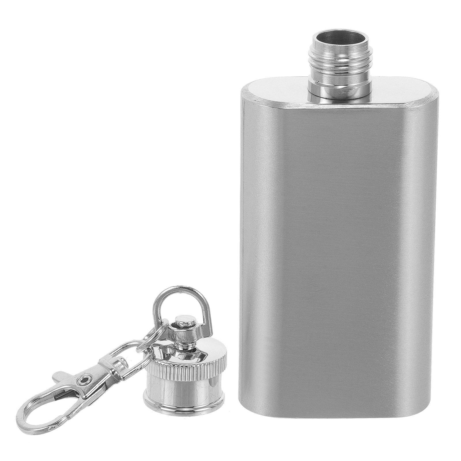 

Stainless Steel 2 Ounce 56Ml Hip Flask Leakproof Square Shape Lightweight Flask for Men Women Perfect for Travel Camping with