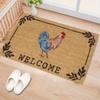 Country Rooster Entryway Welcome Mat Cute Chicken Area Rug Non-Slip Floor Carpet for Home Farmhouse Corridor Doormat