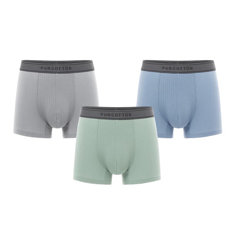 

Purcotton Men s 95% Cotton Breathable Boxer Briefs 2XL
