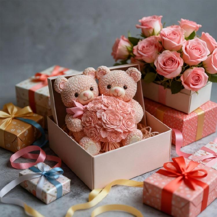 Bear Candle Mold for Candle Making,Silicone Candle Mold Bear Epoxy Resin Casting Molds for Diys Crafts,Candle,Soap