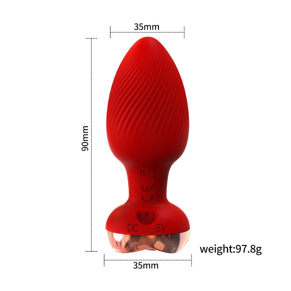 Rose Anal Vibrator For Women Dildo Butt Plug G spot Stimulator Wearable Vibrator For Men Prostate Massager Anal Beads Adult Toys
