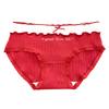 Women's Summer New Year Red Pure Cotton 10A Antibacterial Extension Crotch Triangle Briefs