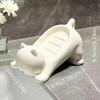 Cute Cat Soap Holder Creative Non-Slip Bathroom Soap Dish with Drainage
