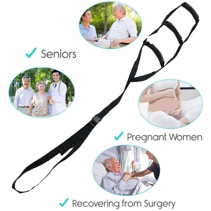 Bed Ladder Assist Sit Up Assist Strap with Handle Strap Rope Ladder Bed Support Sitting Pull Up Hoist for Elderly Senior
