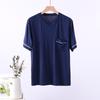Men's Summer Modal Short-Sleeve Pajama Top - Casual and Lightweight Homewear