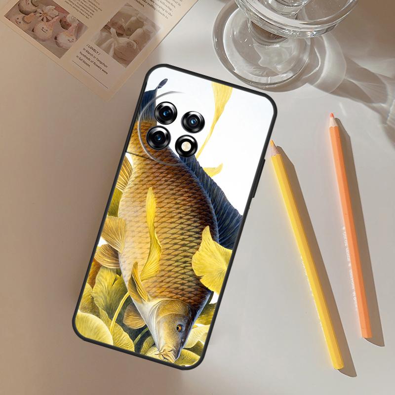 Carp Fishing Funda For OnePlus 13 13R 12 R 11 9 10 Pro 8T 9RT 10T OnePlus Nord 4 CE 2 3 Lite N20 N30 Case