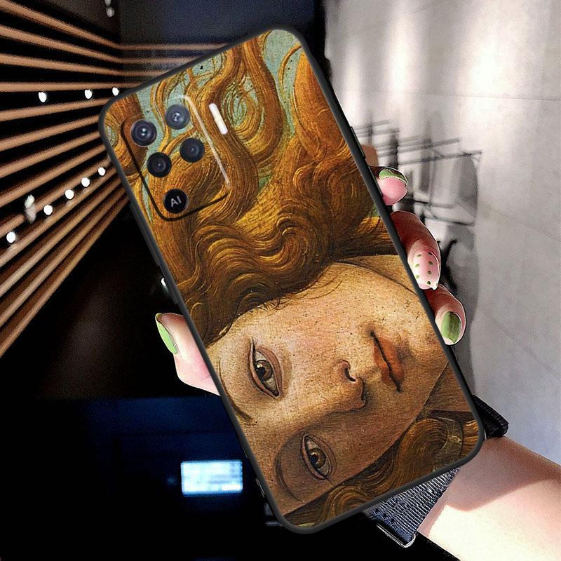 Art Paintings The Birth Of Venus Case For Oppo A74 A54 A94 A80 A60 A40 A18 A38 A58 A78 A98 A96 A76 A16 A15 A17 A57 A77 A5 Pro
