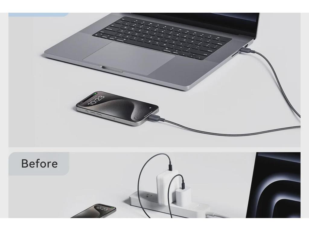 Anker 2-in-1 Dual Type-C 140W Schnelllade-Datenkabel A8895