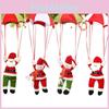 Joyful Christmas Parachute Doll Featuring Santa Claus And Snowman Ceiling Decor