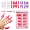 Multi-Color Gel Polish Remover Clips and Wraps Set for Salon Use