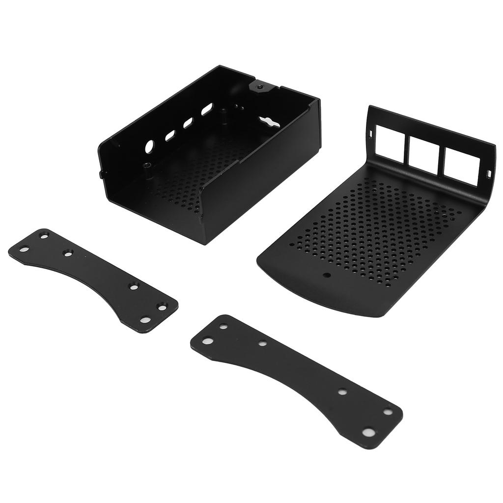 Enclosure for Raspberry Pi Aluminum Alloy Wall Mounted Cooling Protective Shell with Fan
