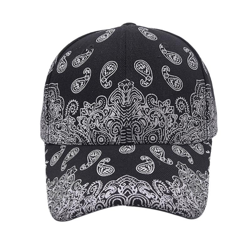 Wzcx Fashion Paisley Printing Adjustable Dad Hat Outdoor Unisex Hip Hop Motion Shading Baseball Cap Peaked Cap