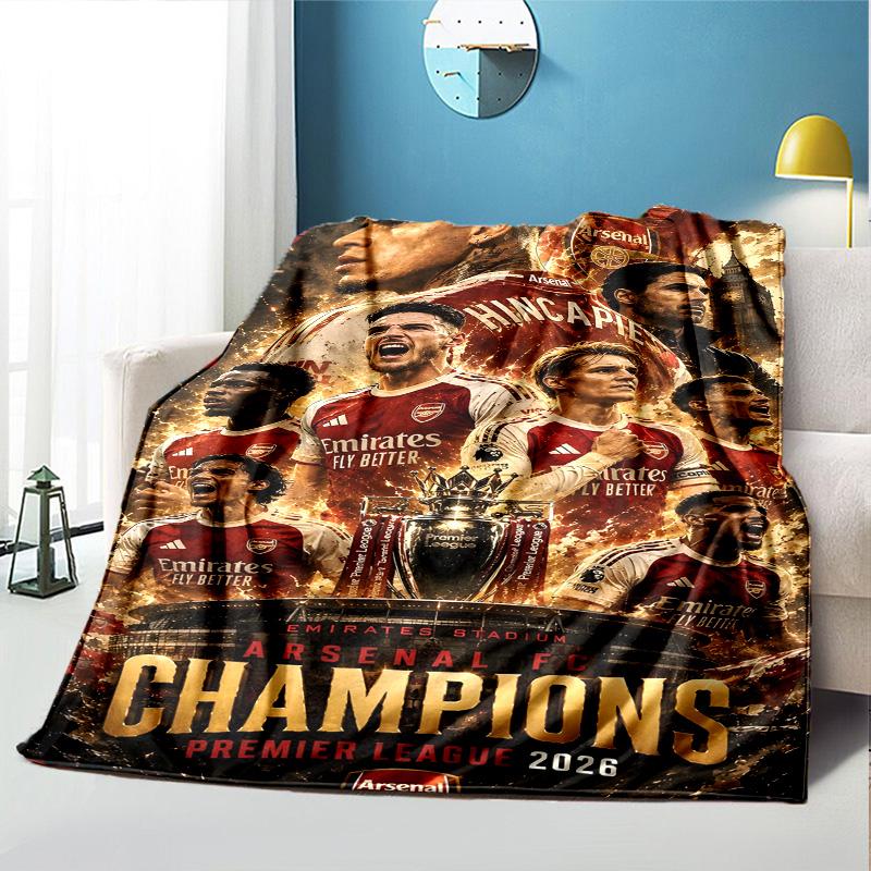 Football team.C Pattern Blanket for Home Decoration, Bed, Sofa, Car Travel, Camping, Suitable for All Seasons, Birthday Christmas Gift