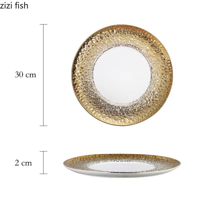 Western Style Steak Plate Ceramics Dining Plates Dessert Plate Sushi Plates Sting Disc Dim Sum Dish Fruit Bowl Salad Bowl Tray